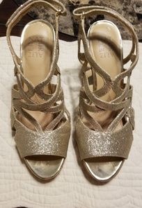 Gold special occasion sandals